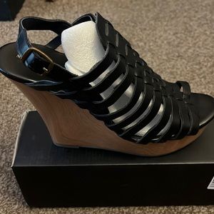 Black High Wedge
